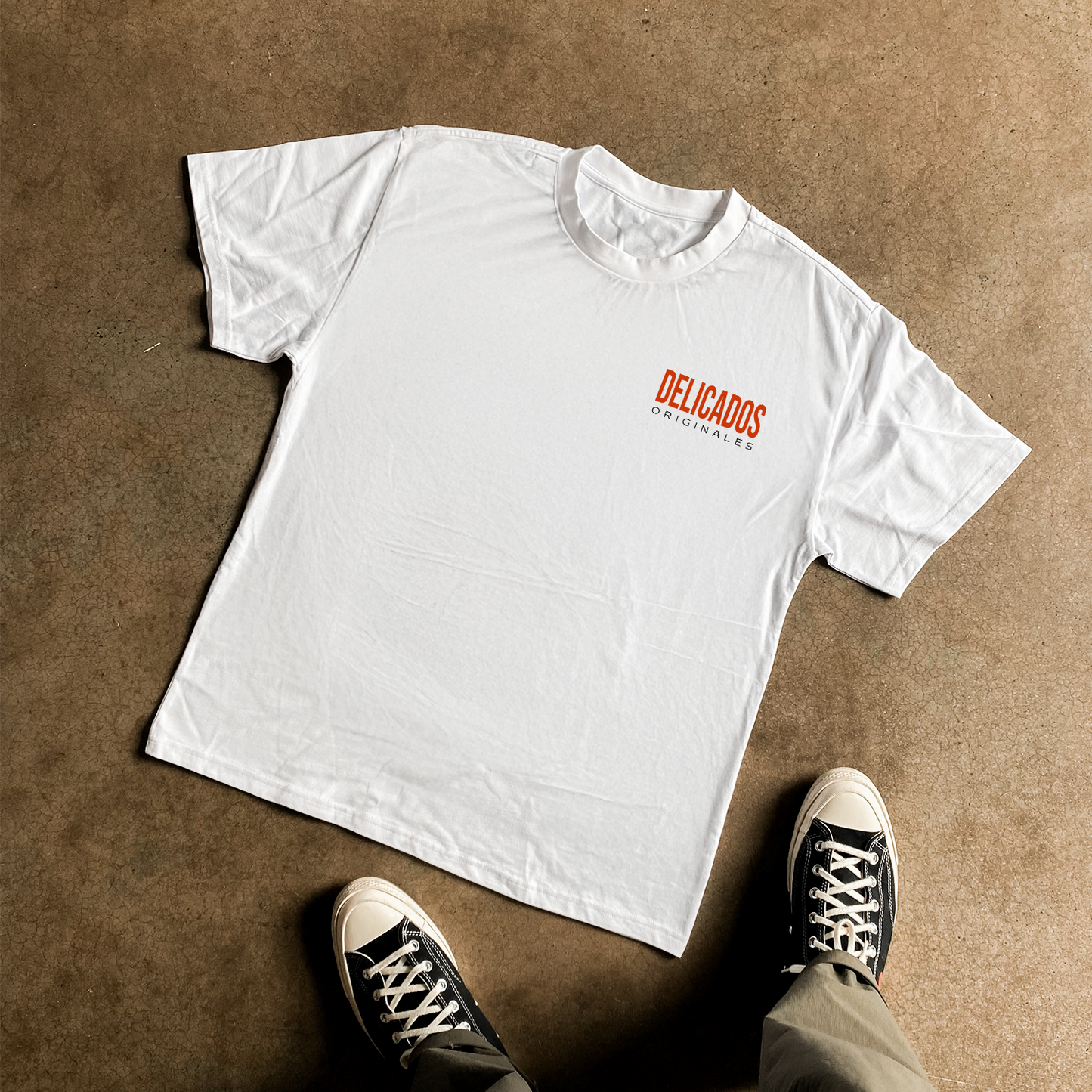 'DELICADOS ORIGINALES' CIGARETTE HEAVY WHITE T-SHIRT