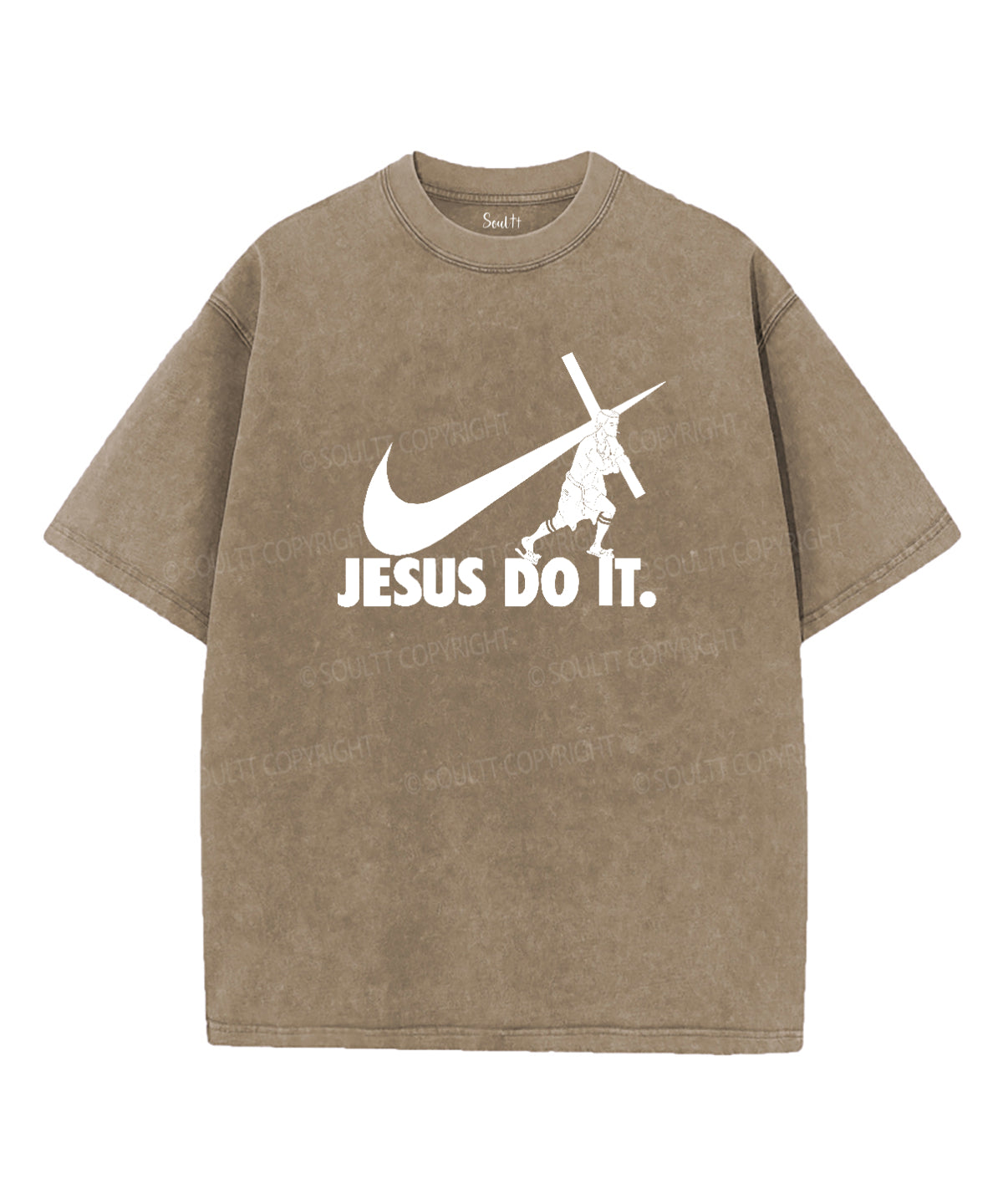 Jusus Do It Unisex Washed Christian T-shirt