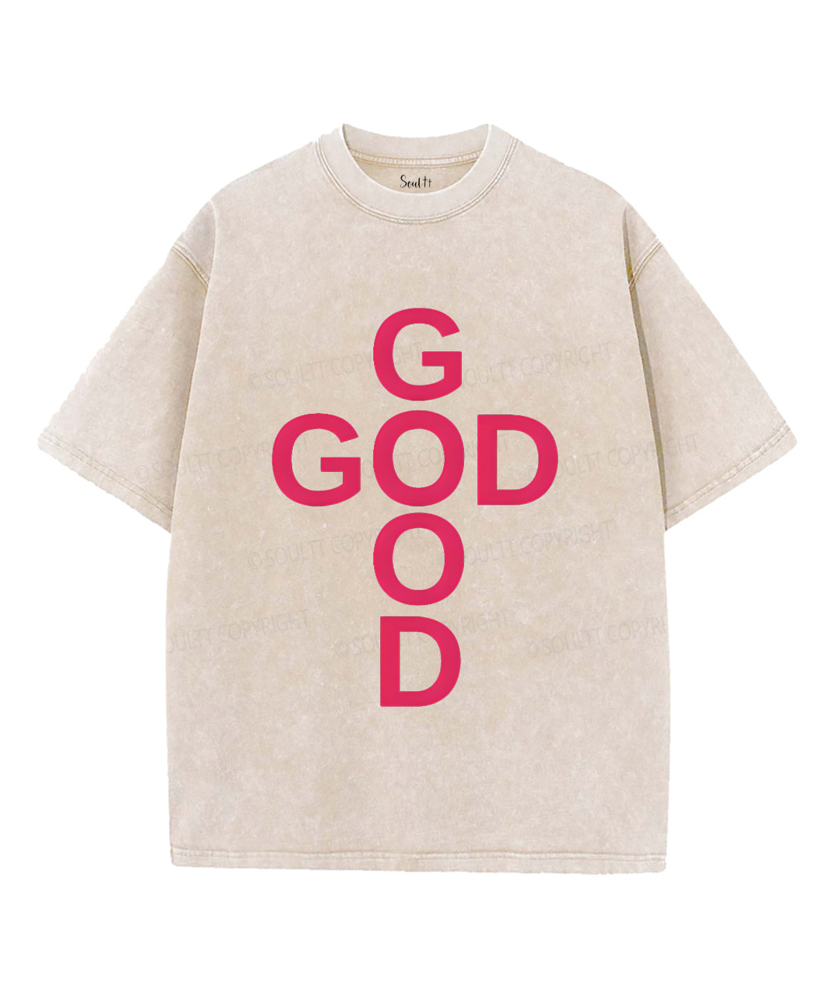 God Is Good Unisex Washed Christian T-shirt Style004