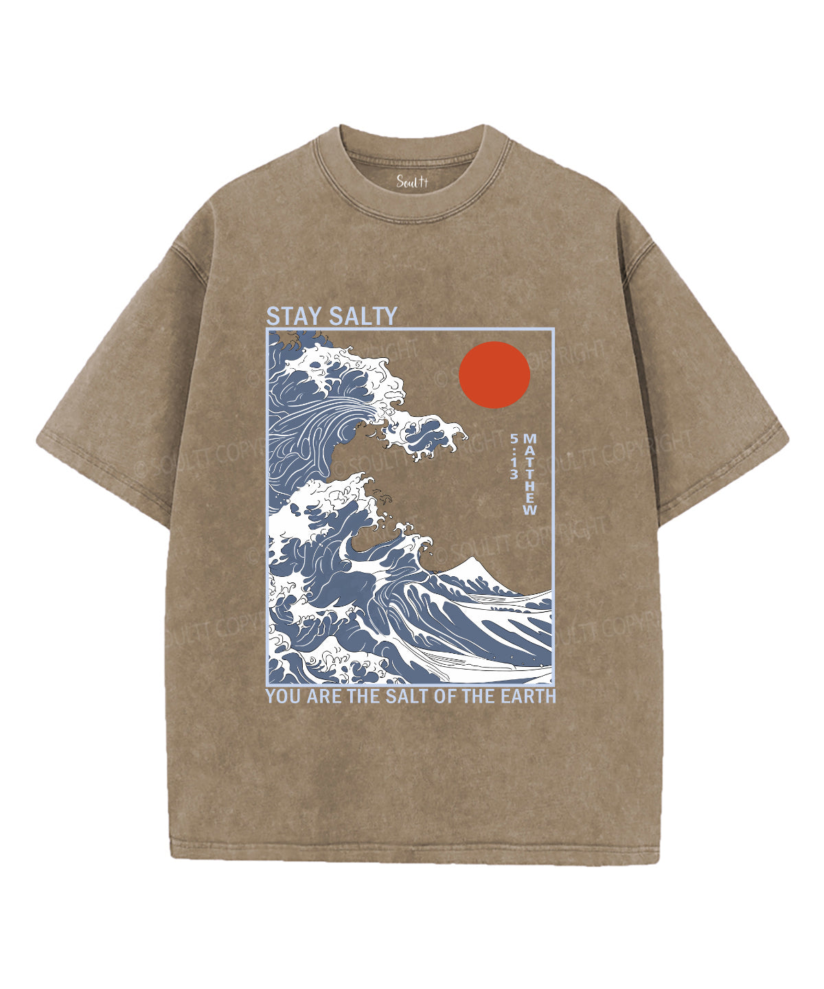 Stay Salty Unisex Washed Christian T-shirt Style015