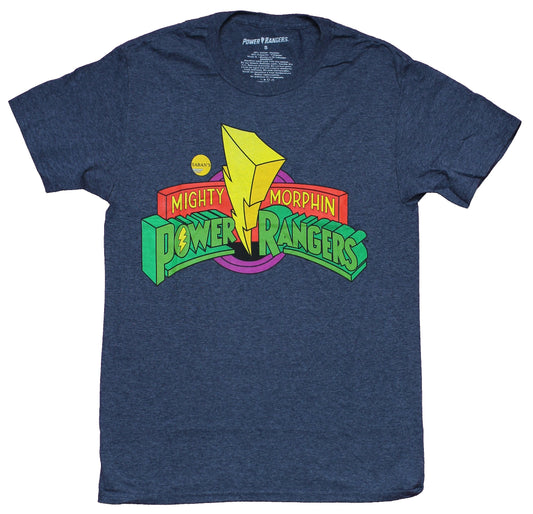Mighty Morphin Power Rangers Mens T-Shirt - Classic Logo Image