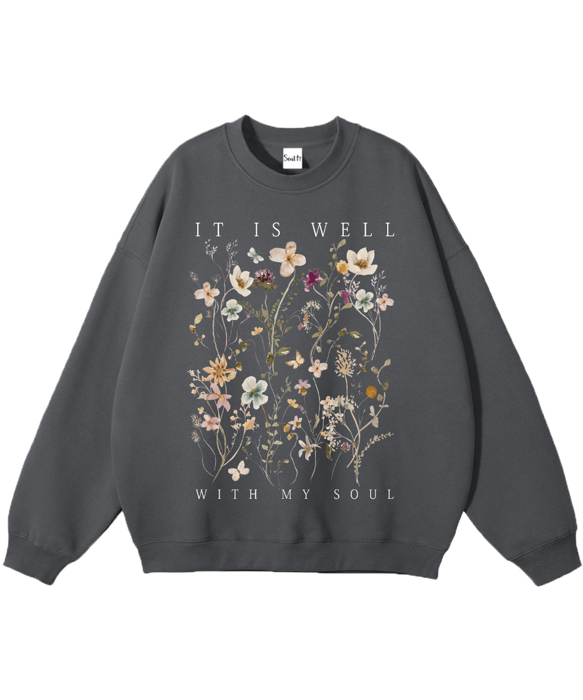 It Is Well With My Soul Cotton Christian Sweatshirt Style002