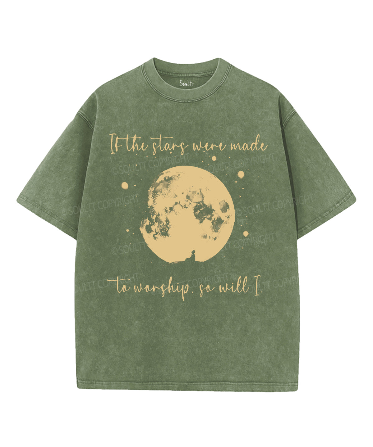 If The Stars Were Made To Worship Unisex Washed Christian T-shirt