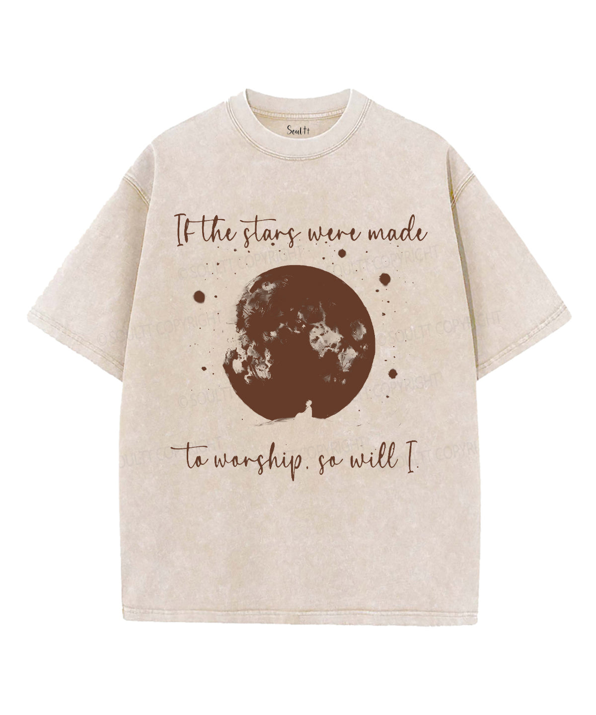 If The Stars Were Made To Worship Unisex Washed Christian T-shirt