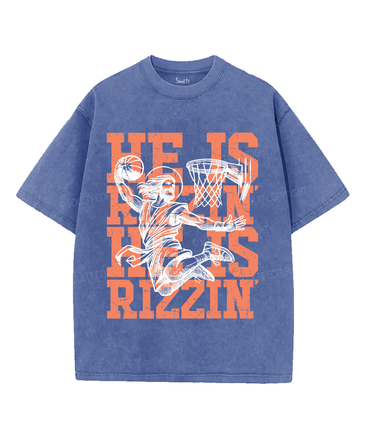 He Is Risen Unisex Washed Christian T-shirt Style008