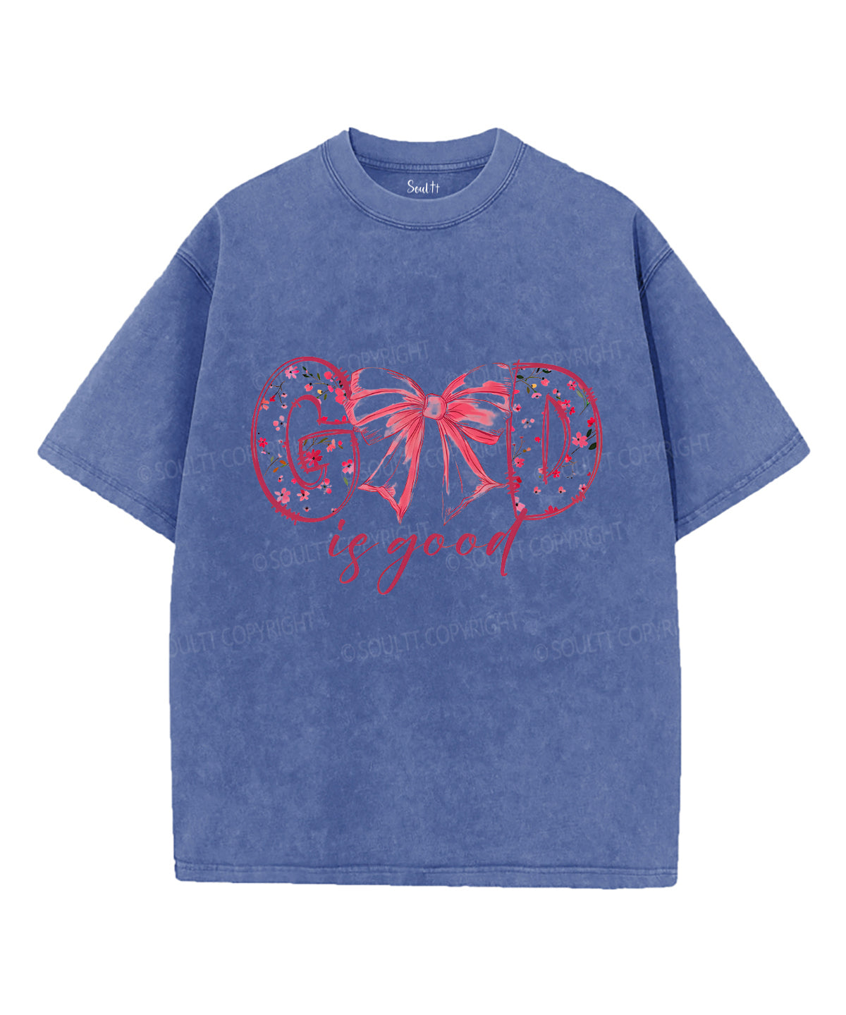 God Is Good Unisex Washed Christian T-shirt Style003