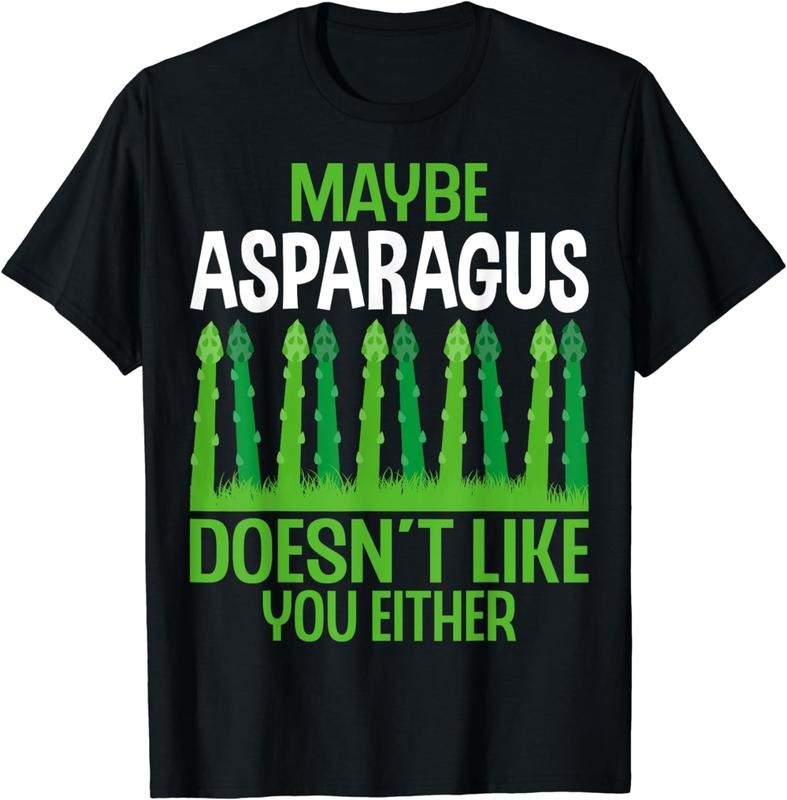 [100% Cotton] Maybe Asparagus Doesn't Like You Either Asparagus Vegetable T-Shirt