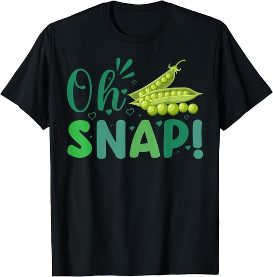 [100% Cotton] Organic Pod Harvest Green Peas Oh snap Pods of Green! T-Shirt