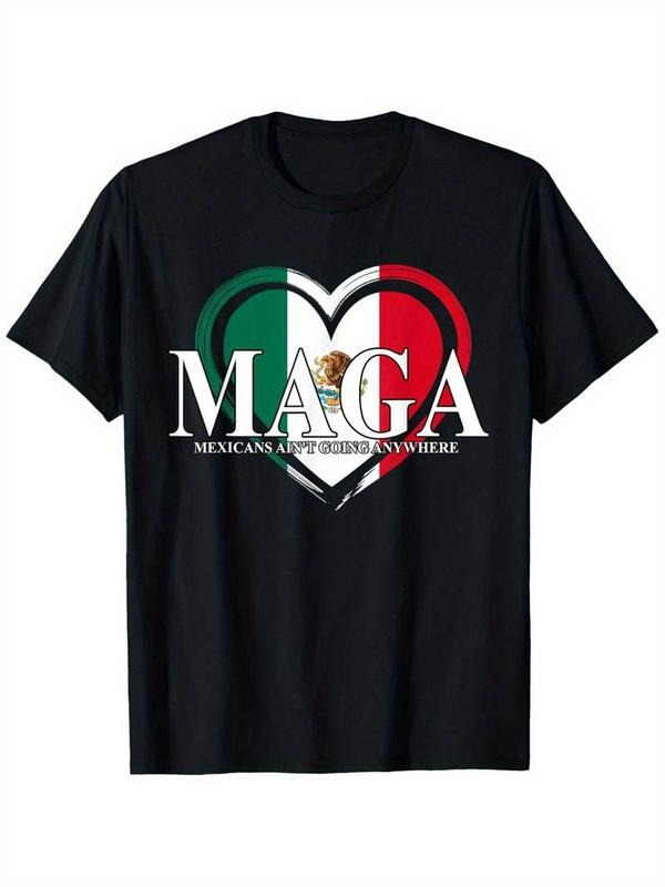 [100% Cotton]MAGA "Mexicans Ain't Going Anywhere" Funny Graphic T-Shirt - Soft Hoodie, Sweatshirt | VibeTeeNation.com