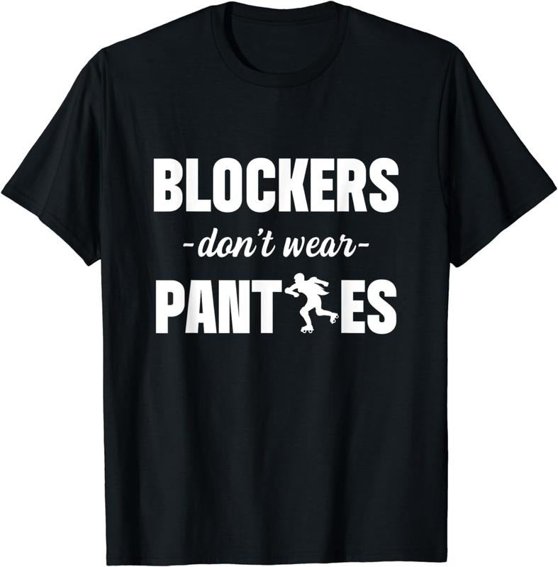 [100% Cotton]Roller Derby Player Blocker Skating Team T-Shirt