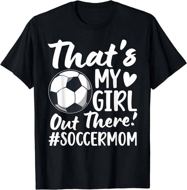 [100% Cotton]Soccer Mom Leopard Soccer Mother Of A Soccer Player Mom T-Shirt