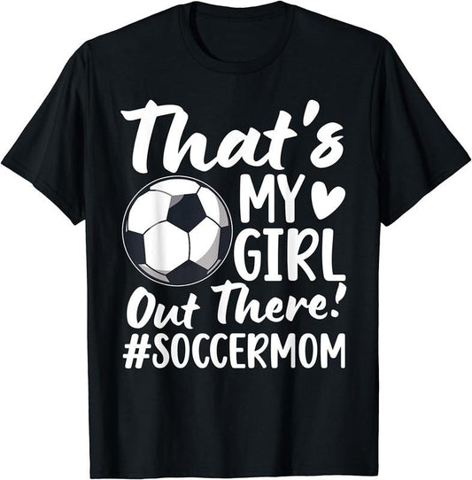 [100% Cotton]Soccer Mom Leopard Soccer Mother Of A Soccer Player Mom T-Shirt