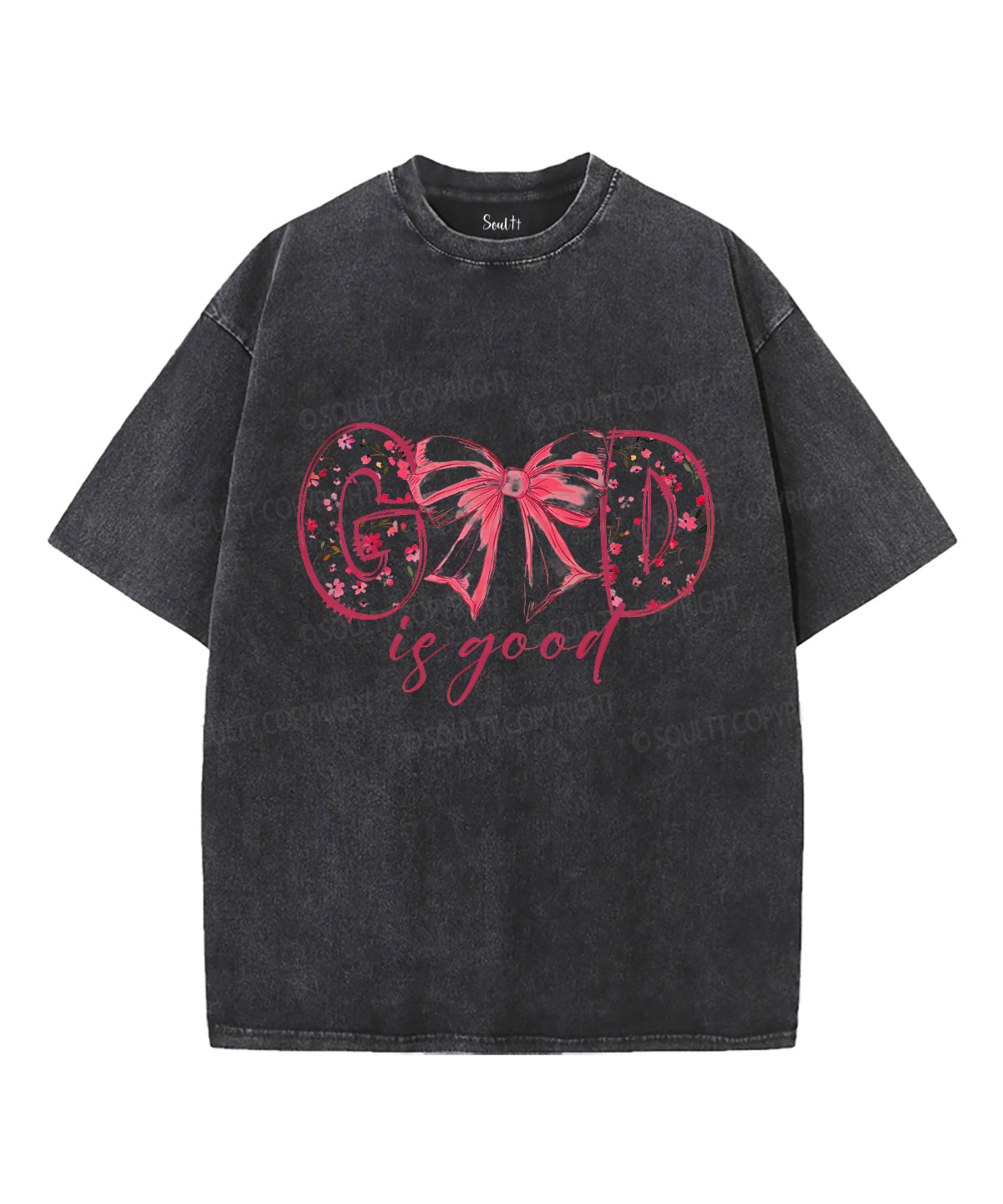 God Is Good Unisex Washed Christian T-shirt Style003