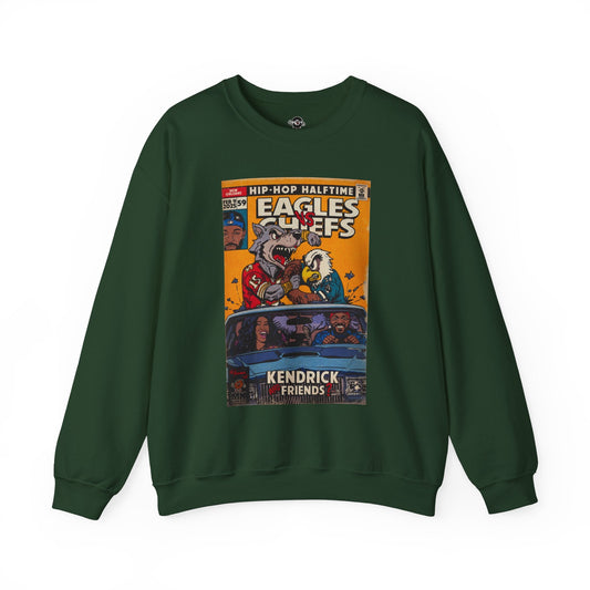 2025 Halftime - Eagles vs Chiefs - Unisex Heavy BlendÃ¢â€žÂ¢ Crewneck Sweatshirt