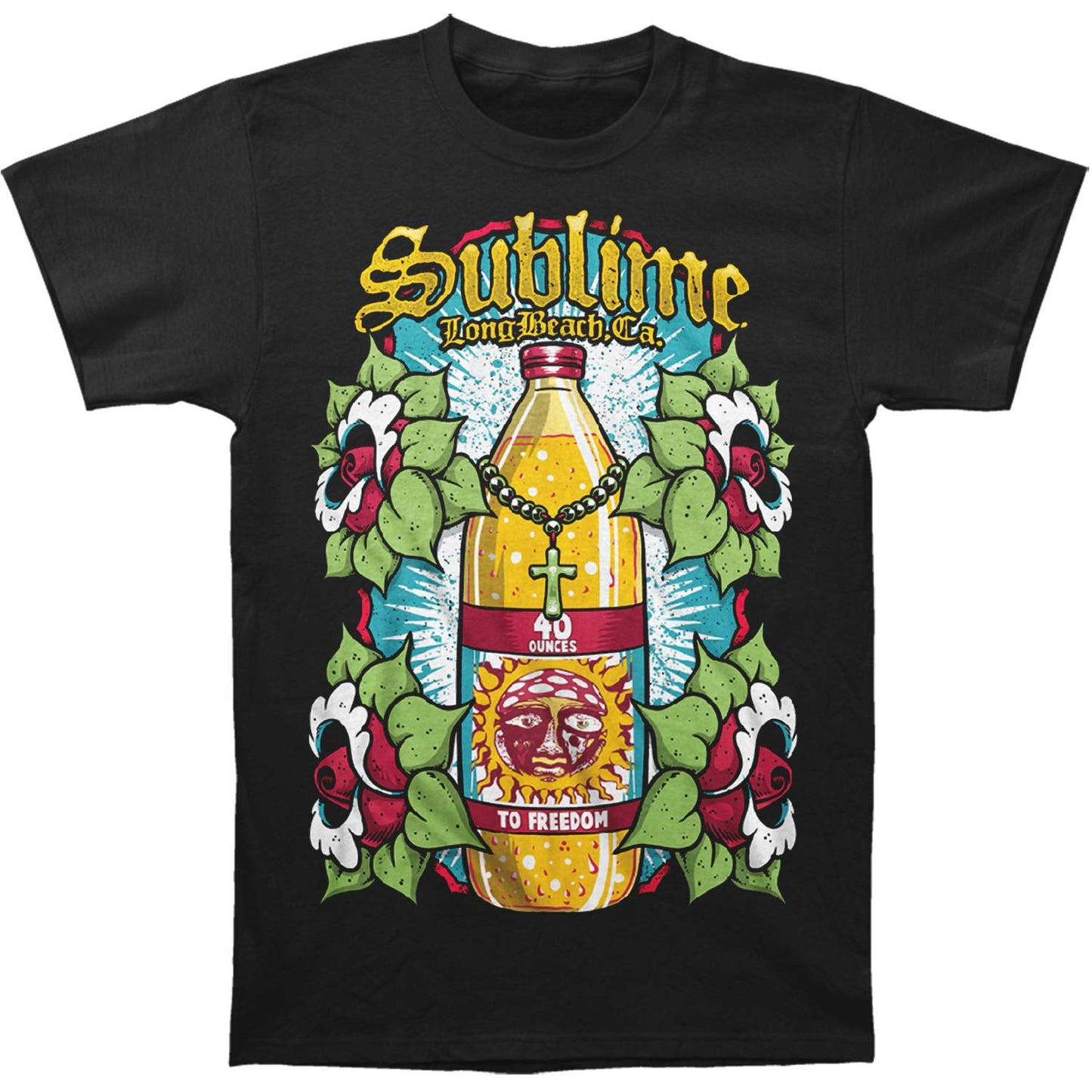 40 And Flowers Slim Fit T-shirt