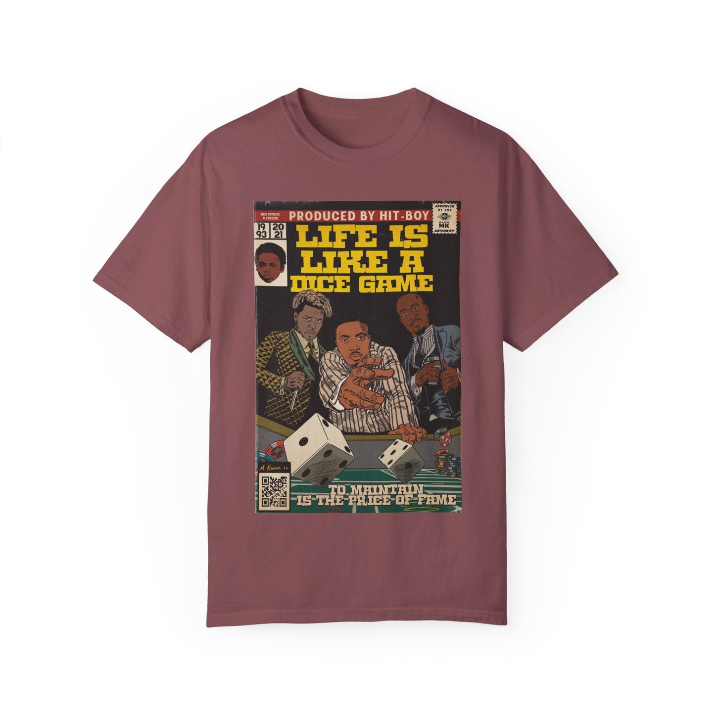 Life is Like a Dice Game - Unisex Comfort Colors T-shirt