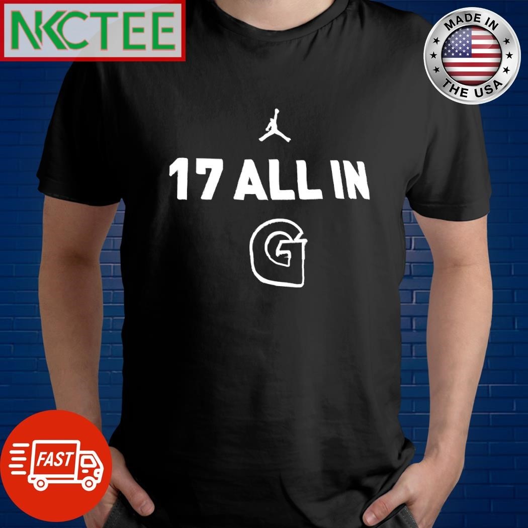 17 all in G Georgetown Hoyas men’s basketball shirt