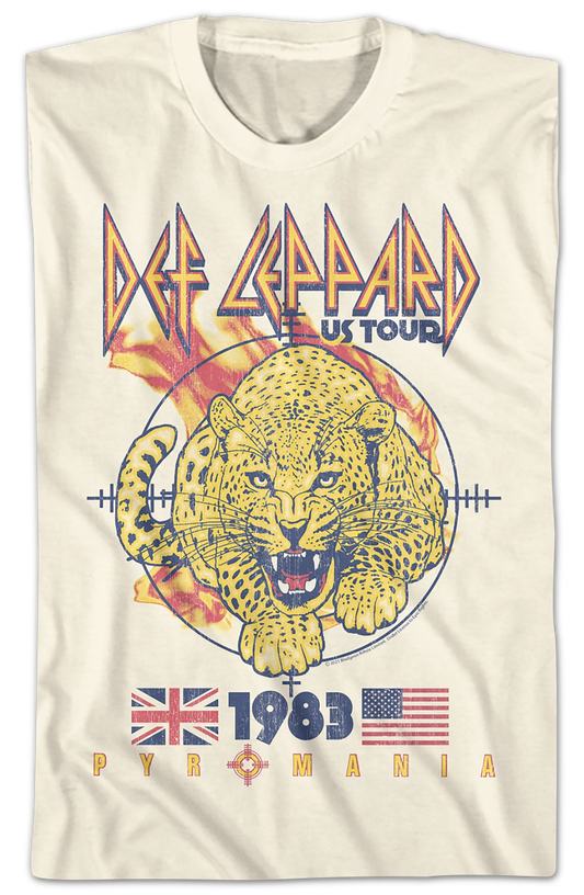 1983 Pyromania Tour Def Leppard T-Shirt