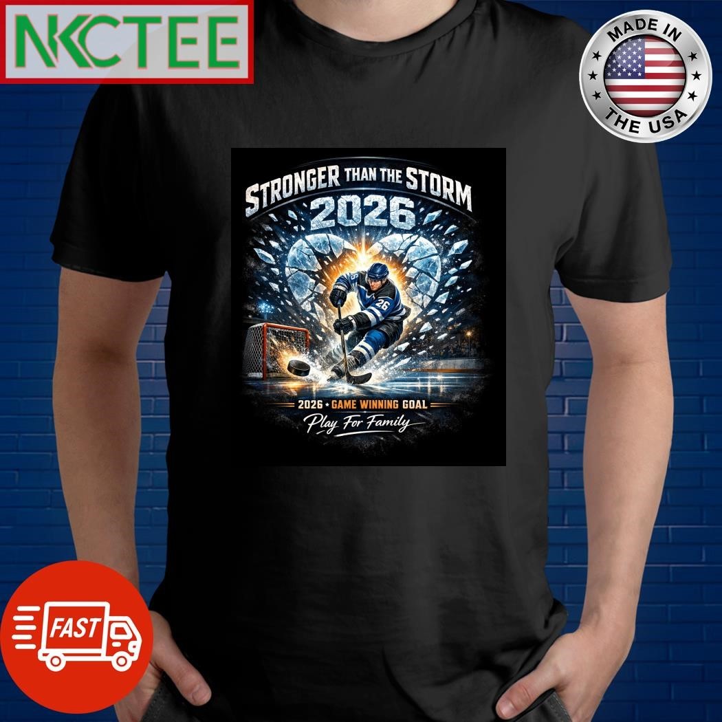 2026 Stronger Than The Storm Hockey Victory Colin Dorgan Shirt