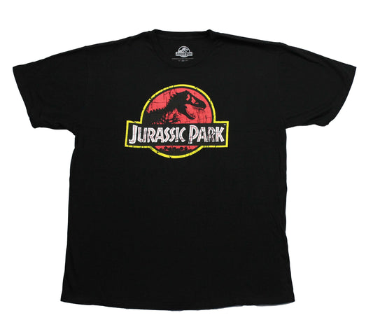 Jurassic Park Mens T-Shirt - Classic Distressed Park Logo