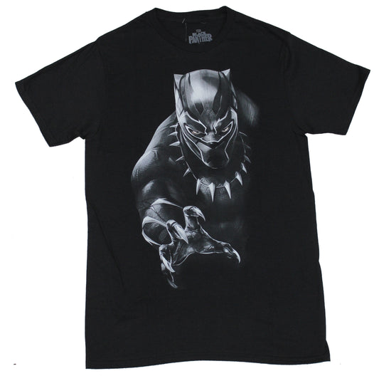 Black Panther Mens T-Shirt - White Reaching Black Panther Image