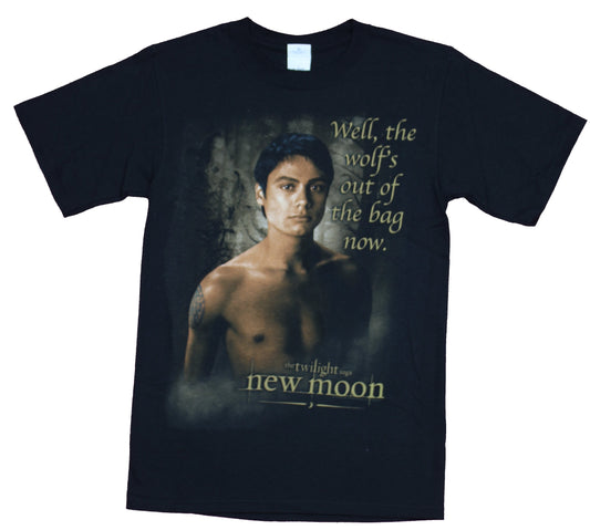 Twilight Mens T-Shirt -"The Wolf's Out of the Bag" Embry Image