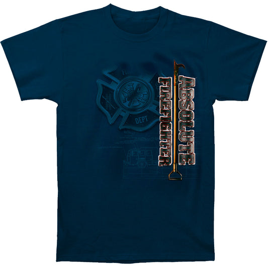 Absolute Firefighter Blue Print T-shirt