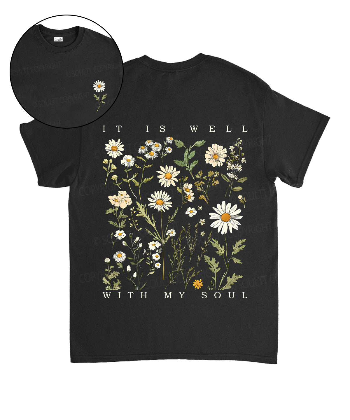 It Is Well With My Soul Double Sided Unisex Cotton Christian T-Shirt