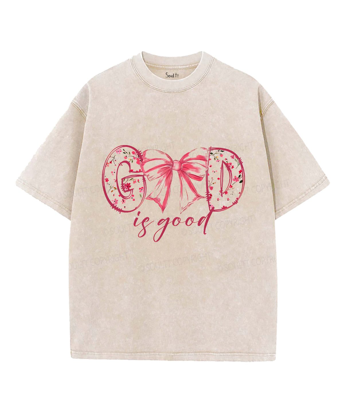 God Is Good Unisex Washed Christian T-shirt Style003