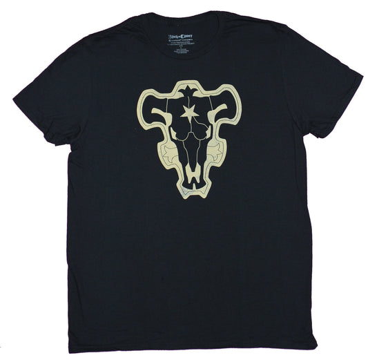 Black Clover Mens T-Shirt  - Black Bull Symbol Shirt Logo