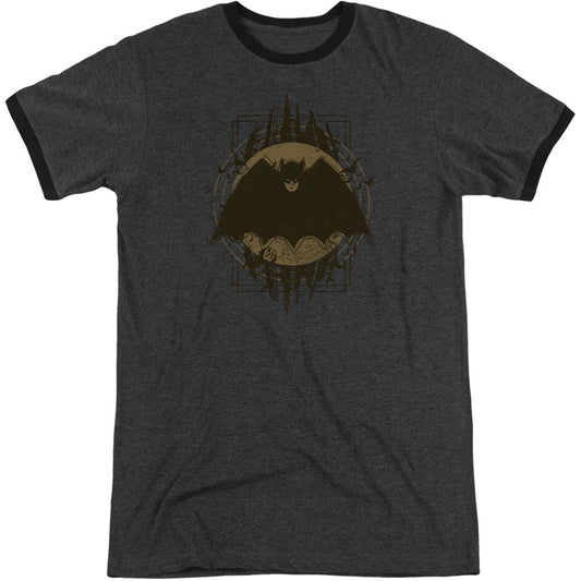 Batman Crest Adult Ringer T-shirt