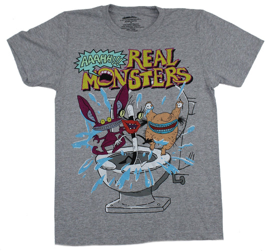 Aaahh!!! Real Monsters Mens T-Shirt - Original Cartoon Group Under Logo