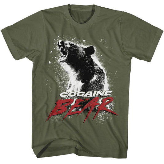 Cocaine Bear Movie Poster Light T-shirt Style001