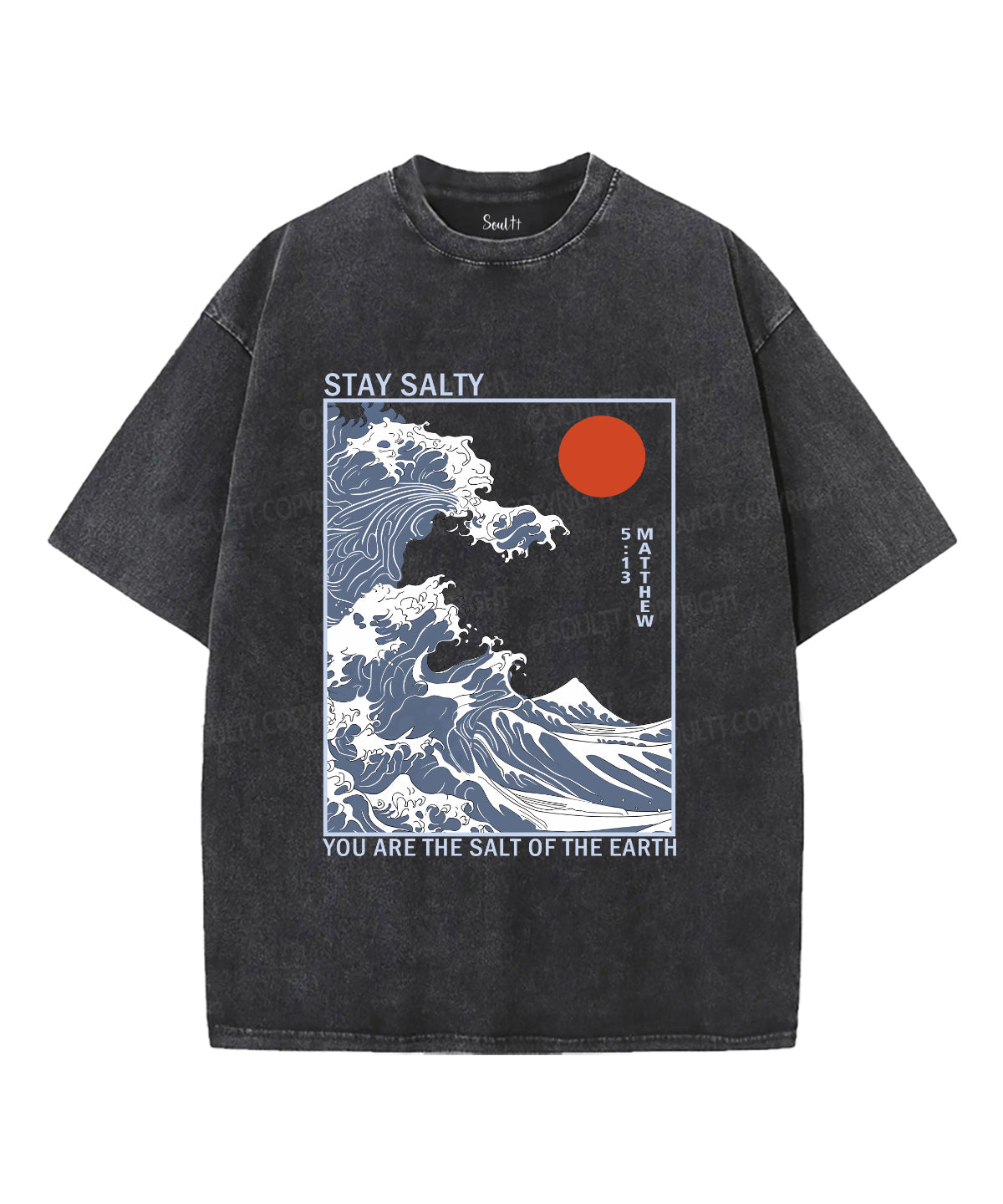 Stay Salty Unisex Washed Christian T-shirt Style015