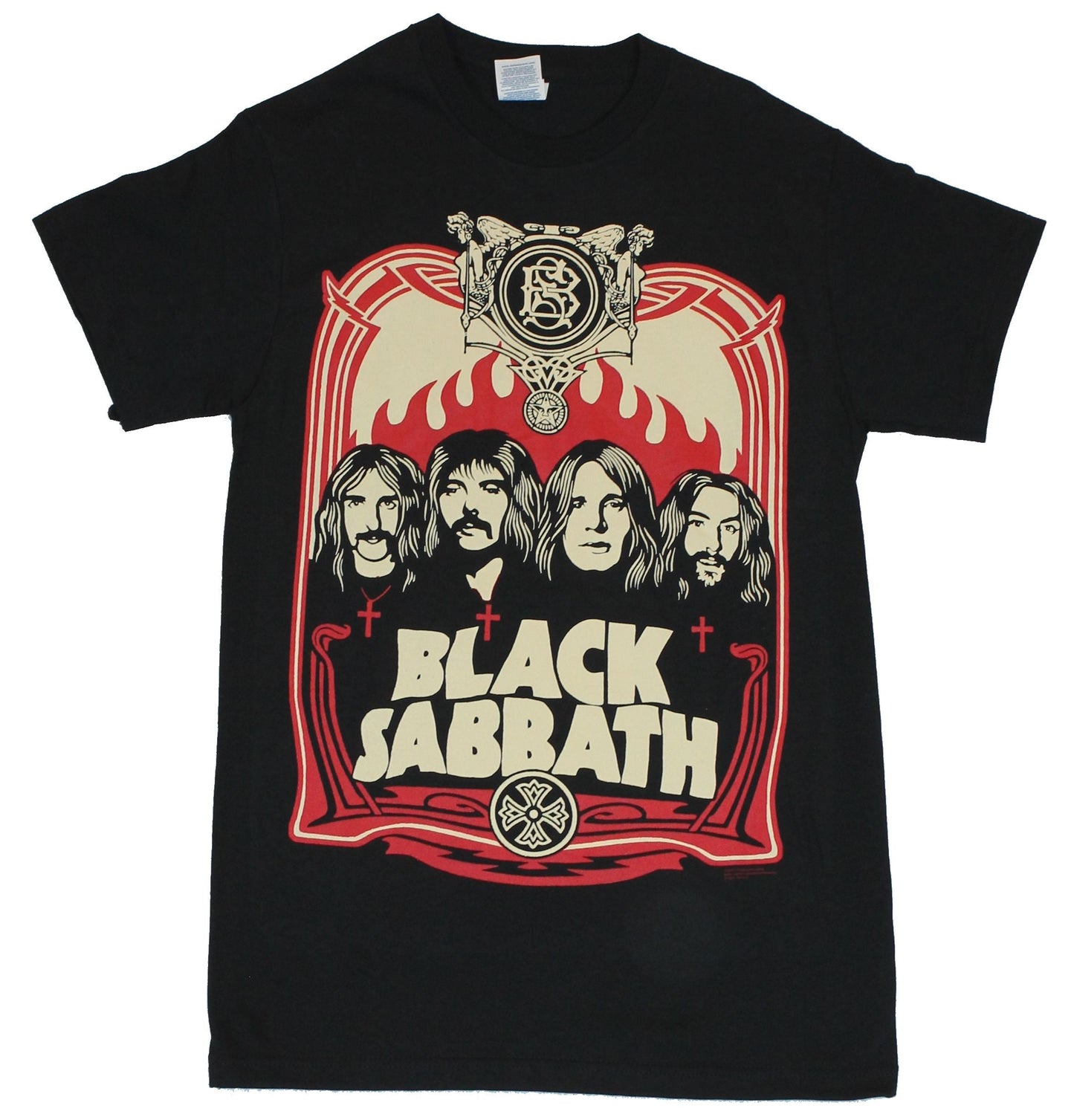 Black Sabbath Mens T-Shirt - Early 70s Art Band Image Box