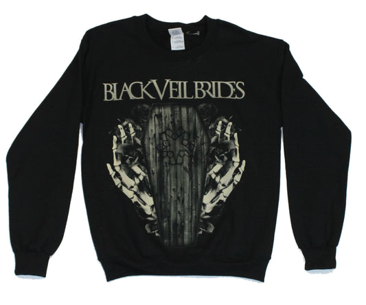 Black Veil Brides Crewneck Sweatshirt - Coffin & Grasping Skeleton Hands Image