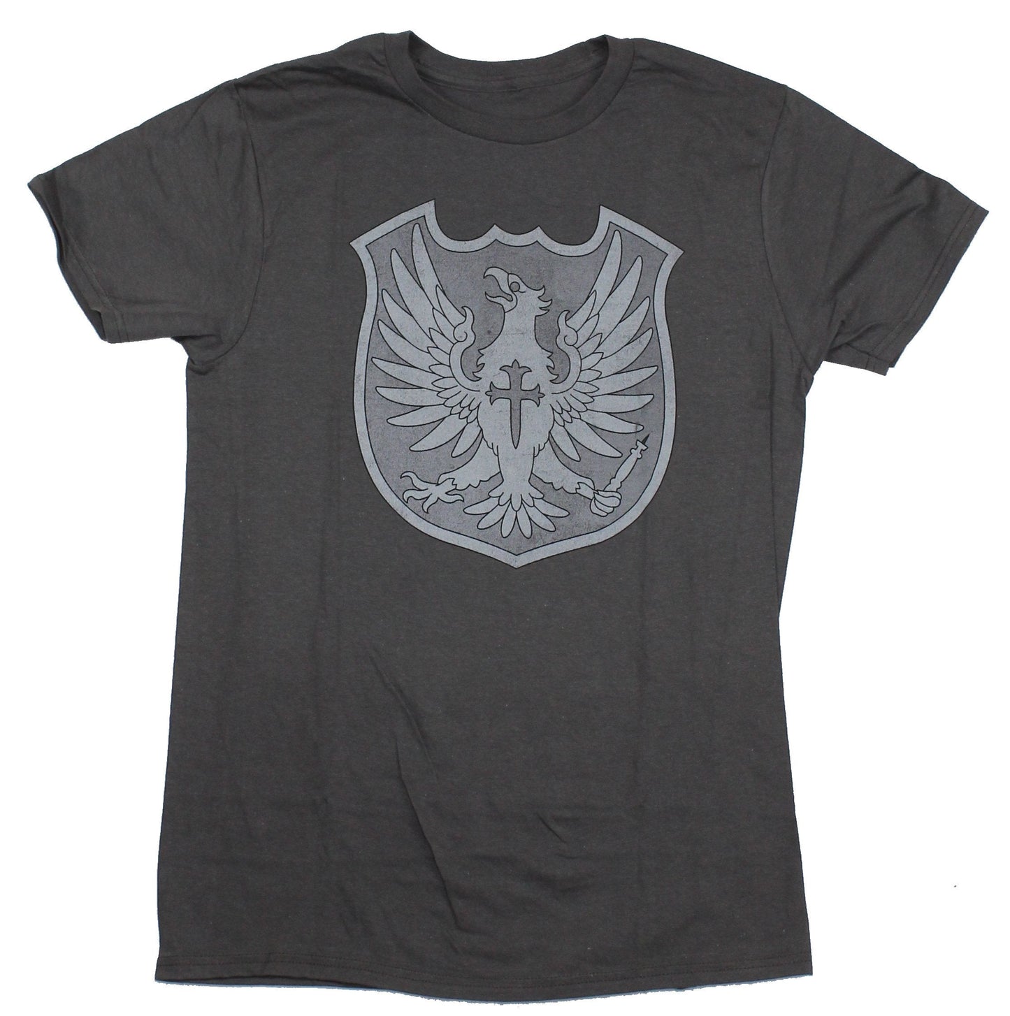 Black Clover Mens  T-Shirt -  Silver Eagle Squad Crest of The Magic Knights