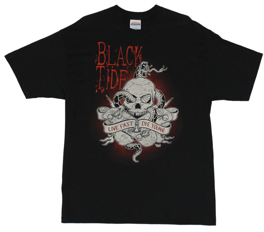 Black Tide  - Live Fast Die Young t2shirt, LARGE [Apparel]