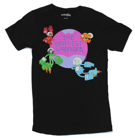 The Bravest Warriors Mens T-Shirt  - Classic Team Planet Logo Image