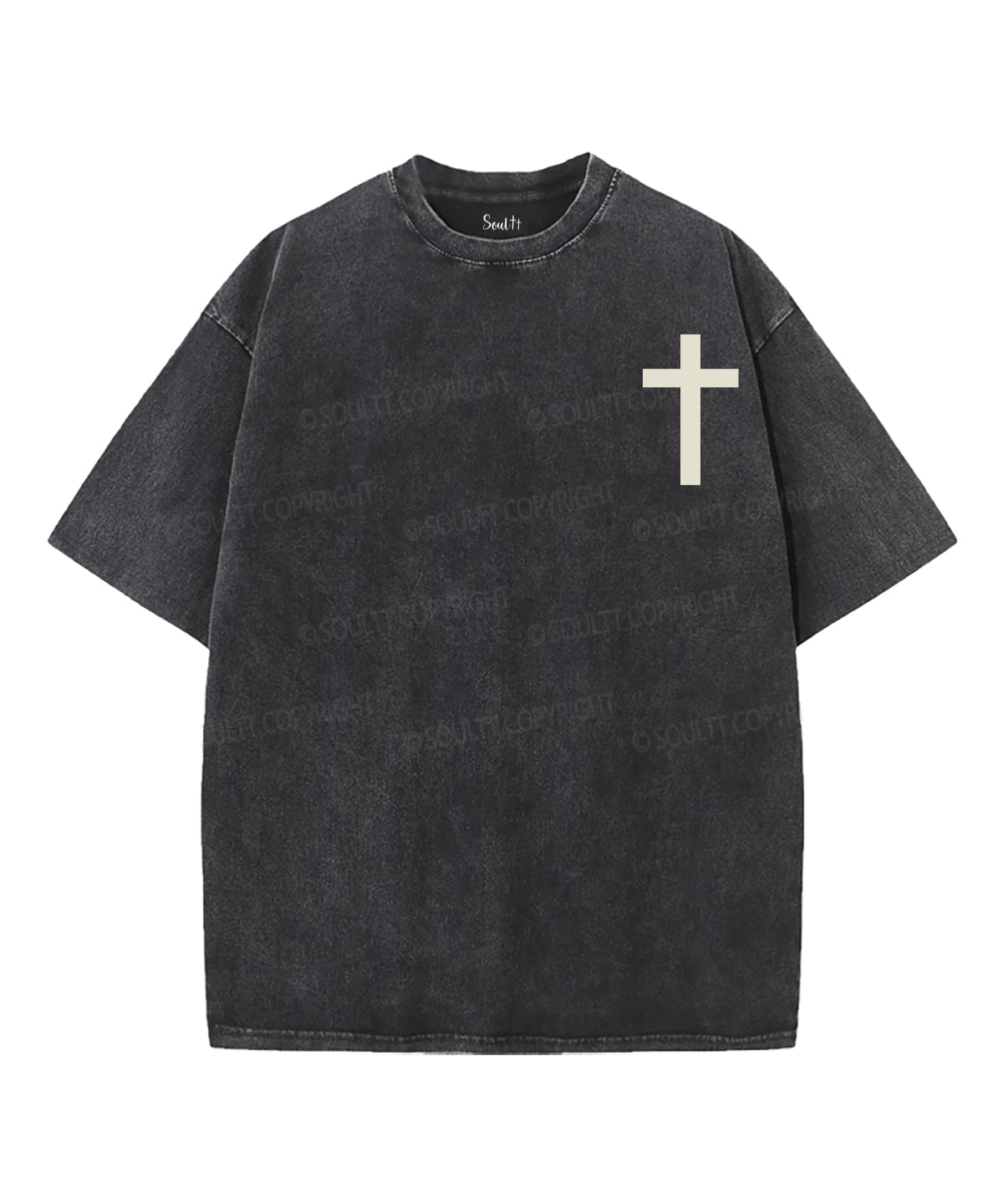 A Crown Of Thorns Double Sided Unisex Washed Christian T-shirt