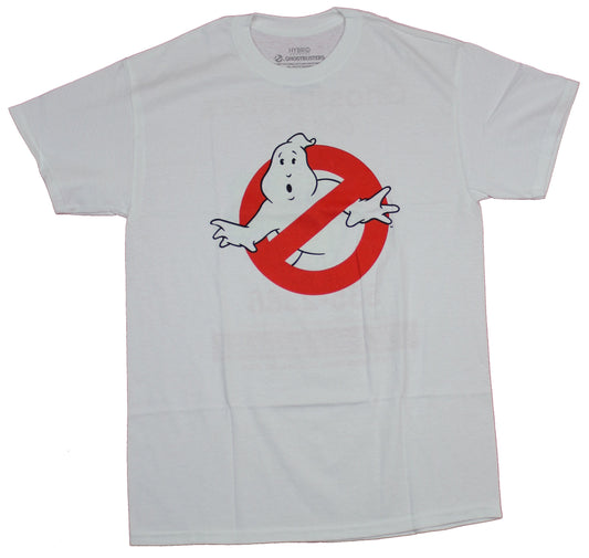 Ghostbusters Mens T-Shirt  - Classic Logo Front We Believe You back Slimer