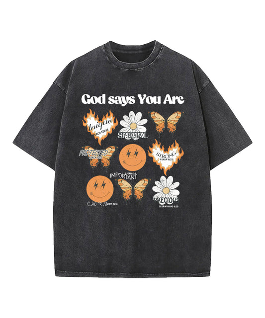 God Says You Are Washed Christian T-shirt