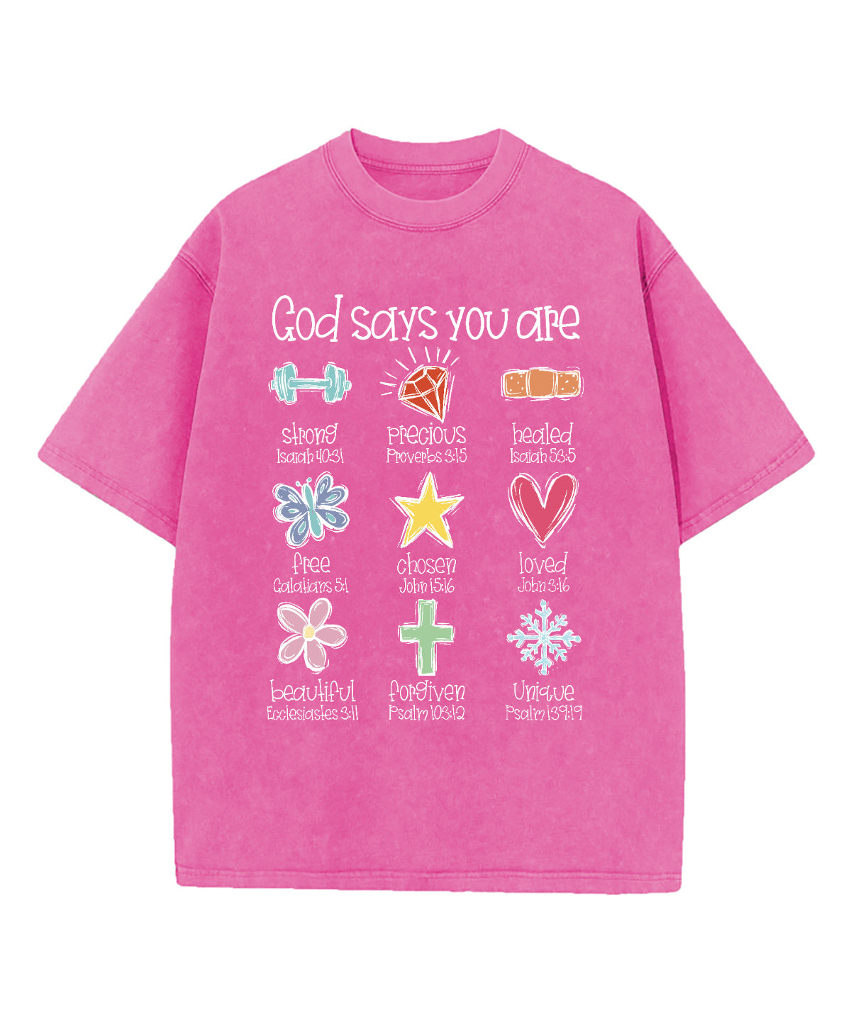 God Says You Are Washed Christian T-shirt Style001