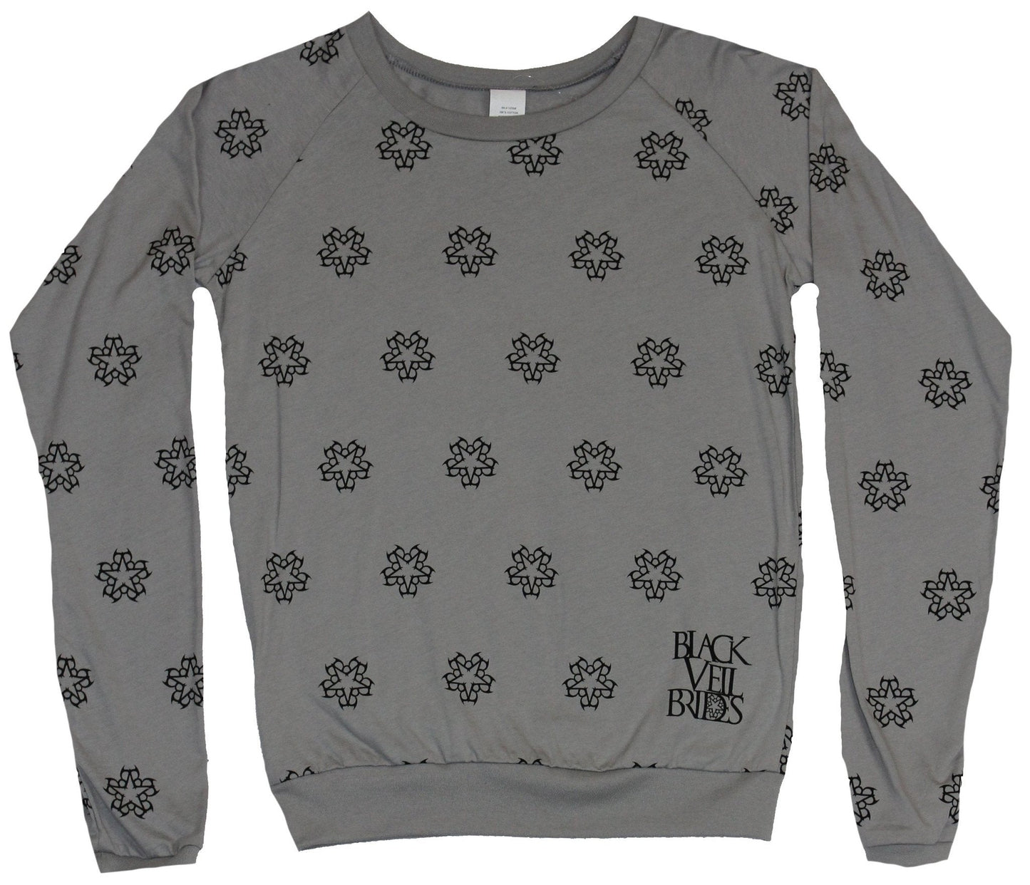 Black Veil Brides Girls Juniors  Light Sweatshirt - BVB Circle Logo Pic Allover