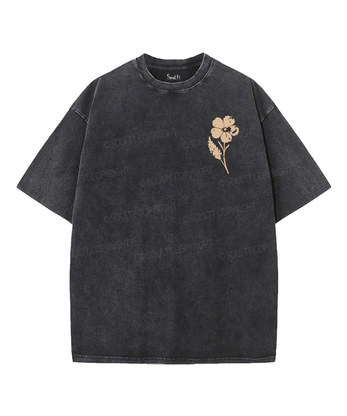 Consider The Wildflowers Double Sided Unisex Washed Christian T-shirt