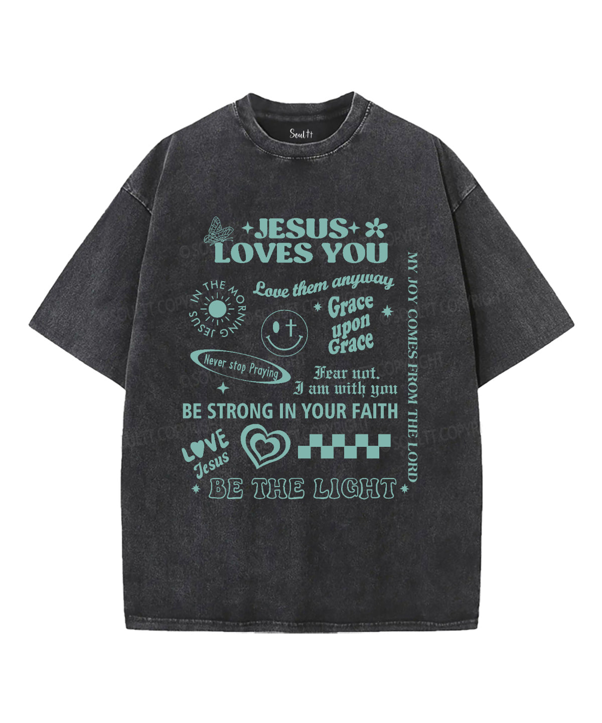 Jesus Love You Washed Christian T-shirt Style001