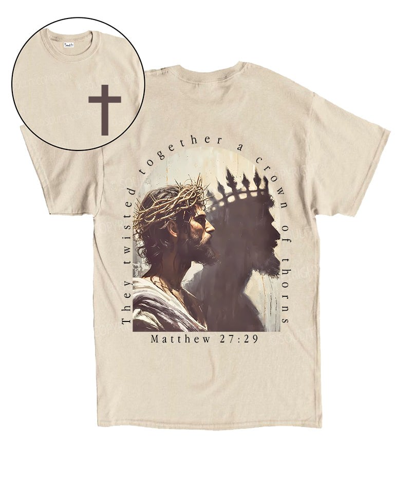 A Crown Of Thorns Double Sided Unisex Cotton Christian T-Shirt