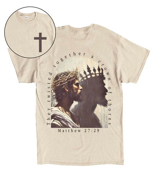 A Crown Of Thorns Double Sided Unisex Cotton Christian T-Shirt