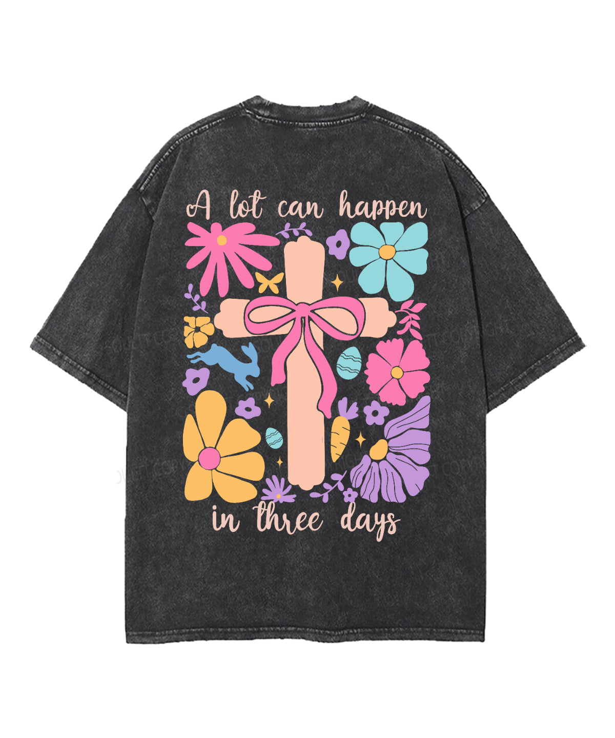 A Lot Can Happen Double Sided Unisex Washed Christian T-shirt Style001