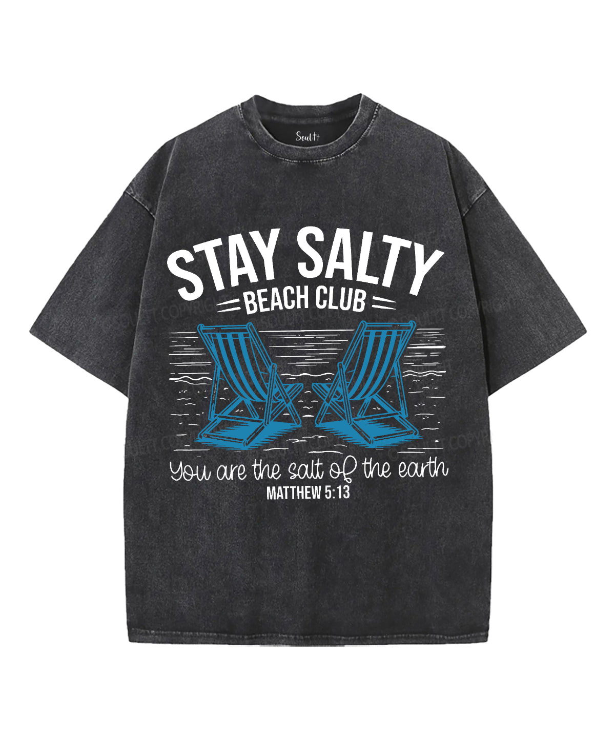 Stay Salty Unisex Washed Christian T-shirt Style014